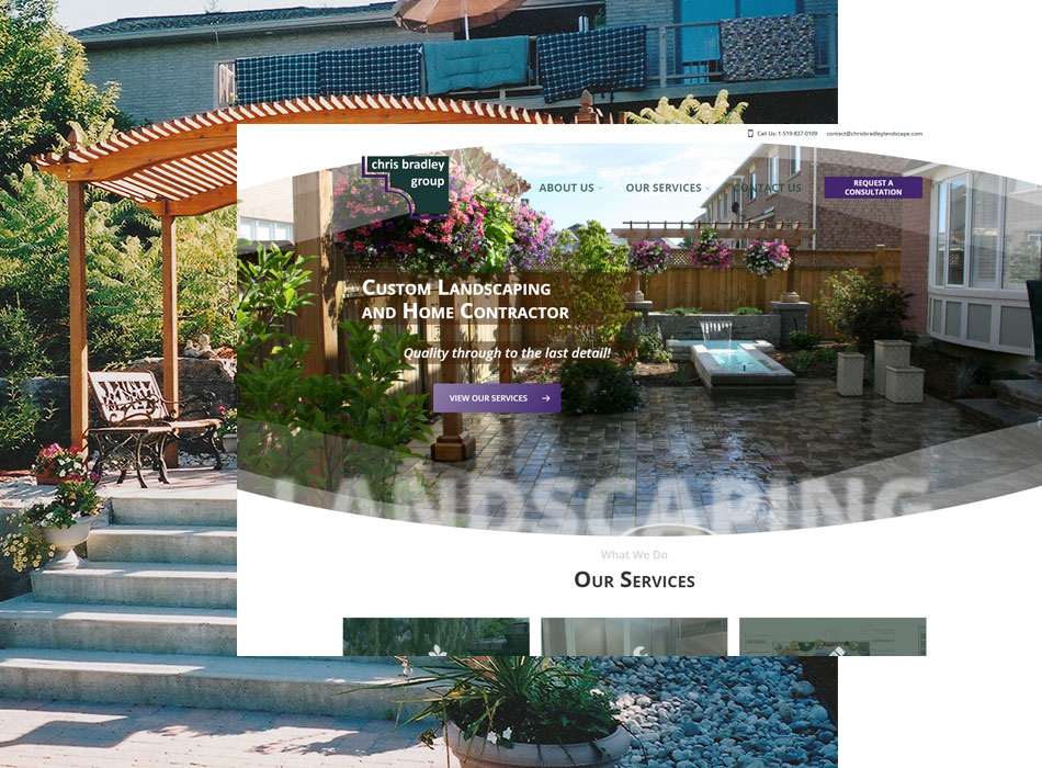 Chris Bradley Group new website re-design