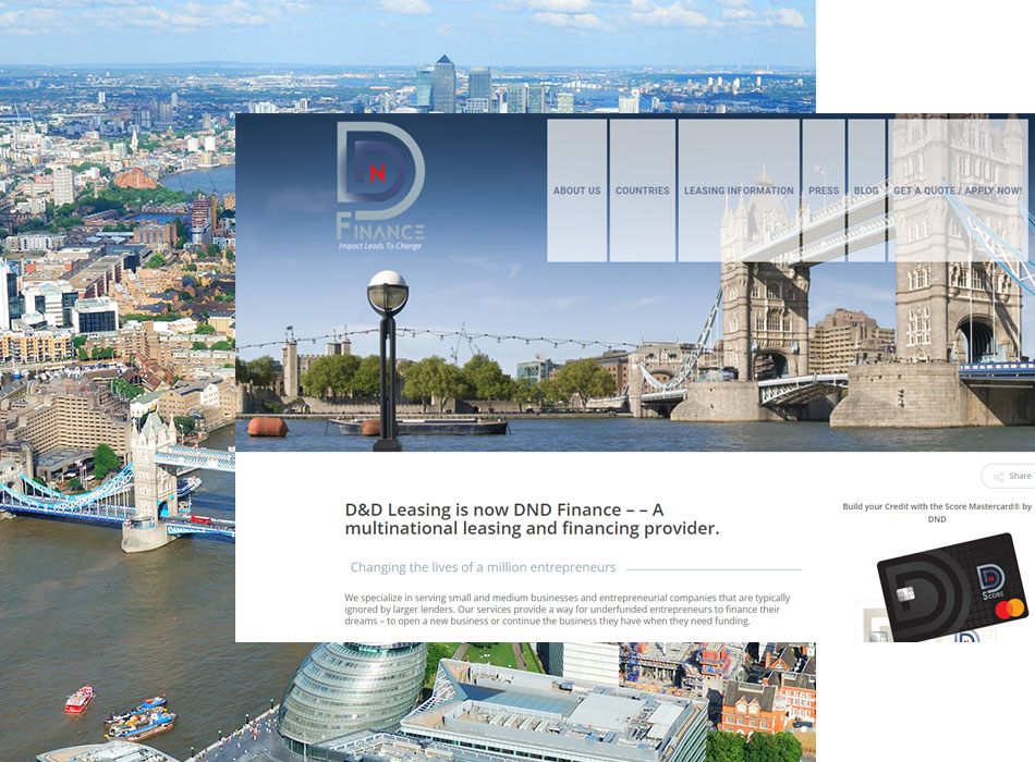 DND Finance website redesign