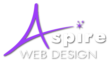 Aspire Web Design logo with shadow
